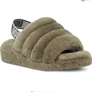 UGG Fluff Yeah Slide in Burnt Olive